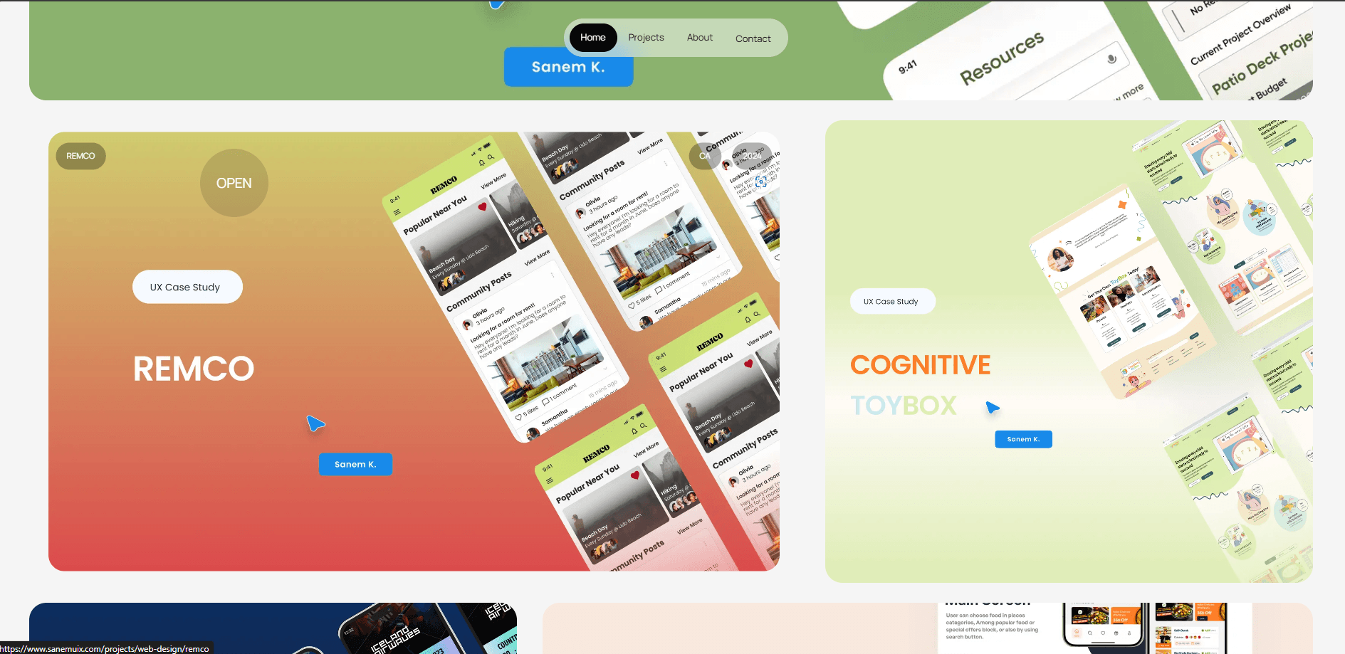 UX/UI designer portfolio
